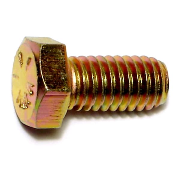 Midwest Fastener Grade 8, 3/8"-16 Hex Head Cap Screw, Zinc Yellow Steel, 3/4 in L, 10 PK 62881 - main